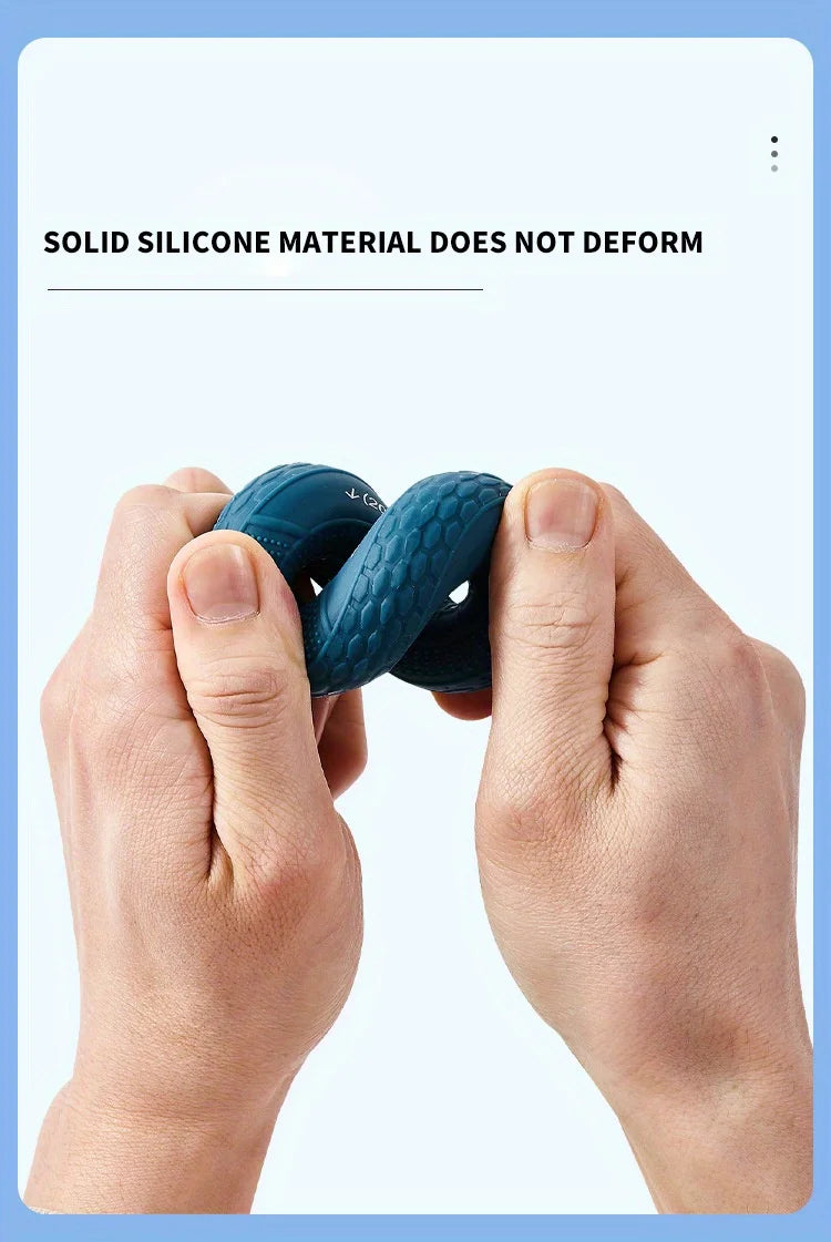 Hand Grip Ring with Silicone Carpal Expander, Strength Training Finger Ring, Increase Muscle Power and Body Building, 20-80LB