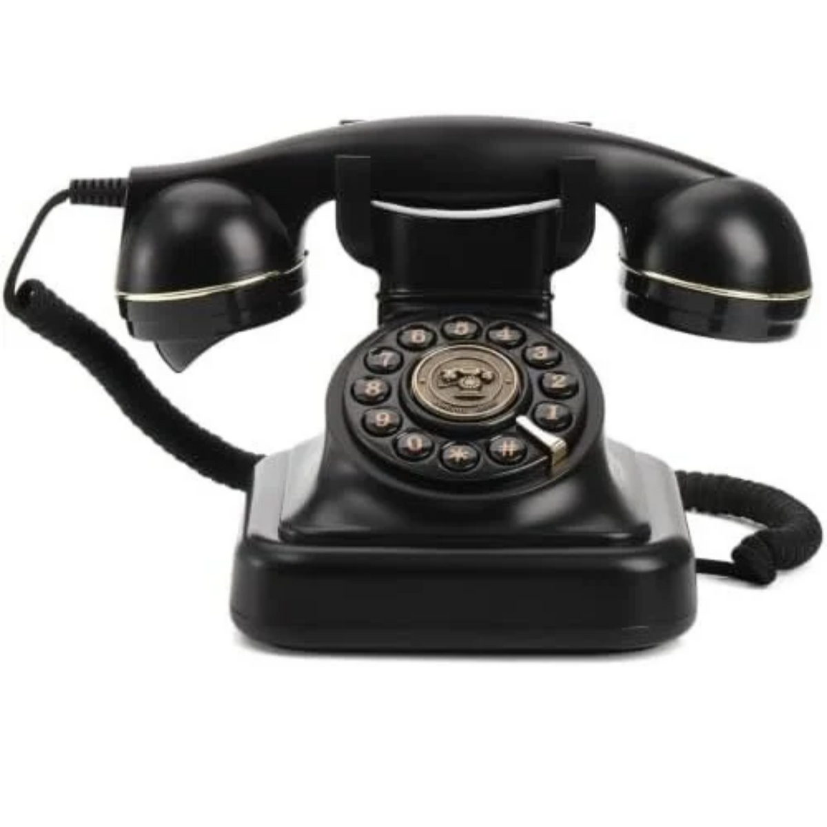 Gugxiom Retro Bluetooth Landline Phone with Handset & Speakerphone (Black)