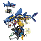 Mechanical Shark Building Set STEM Toy for Boys Ages 8-12, 8-14