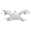 2026 E27 Socket Ceiling Fan Light, Silent LED Fan with Remote Control