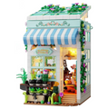 City Flower House Building Set with LED Lights for Adults Girls 8+