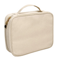 Travel Jewelry Organizer Case with 36 Clear Zipper Velvet Pouches and Detachable Pages