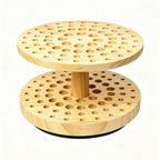 360° Rotating Paint Brush Holder, 72-Hole Hardwood Desk Organizer