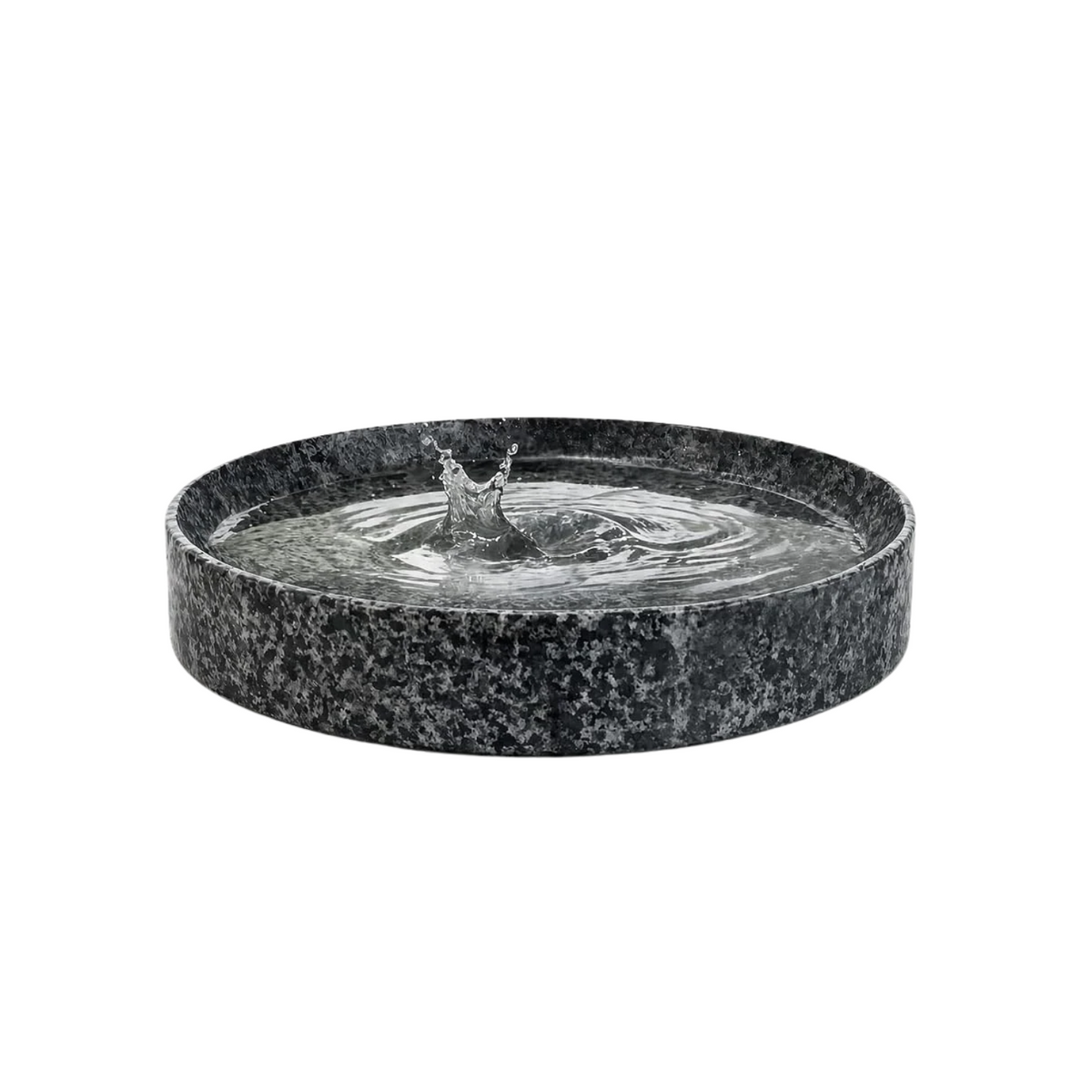 Stone Bird Bath Bowl, 10-Inch Heavy Duty Outdoor Bird Feeder