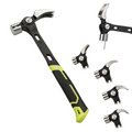 Adjustable Nail Puller Hammer with Magnetic Nail Holder