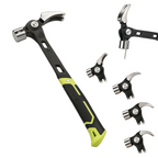 Adjustable Nail Puller Hammer with Magnetic Nail Holder