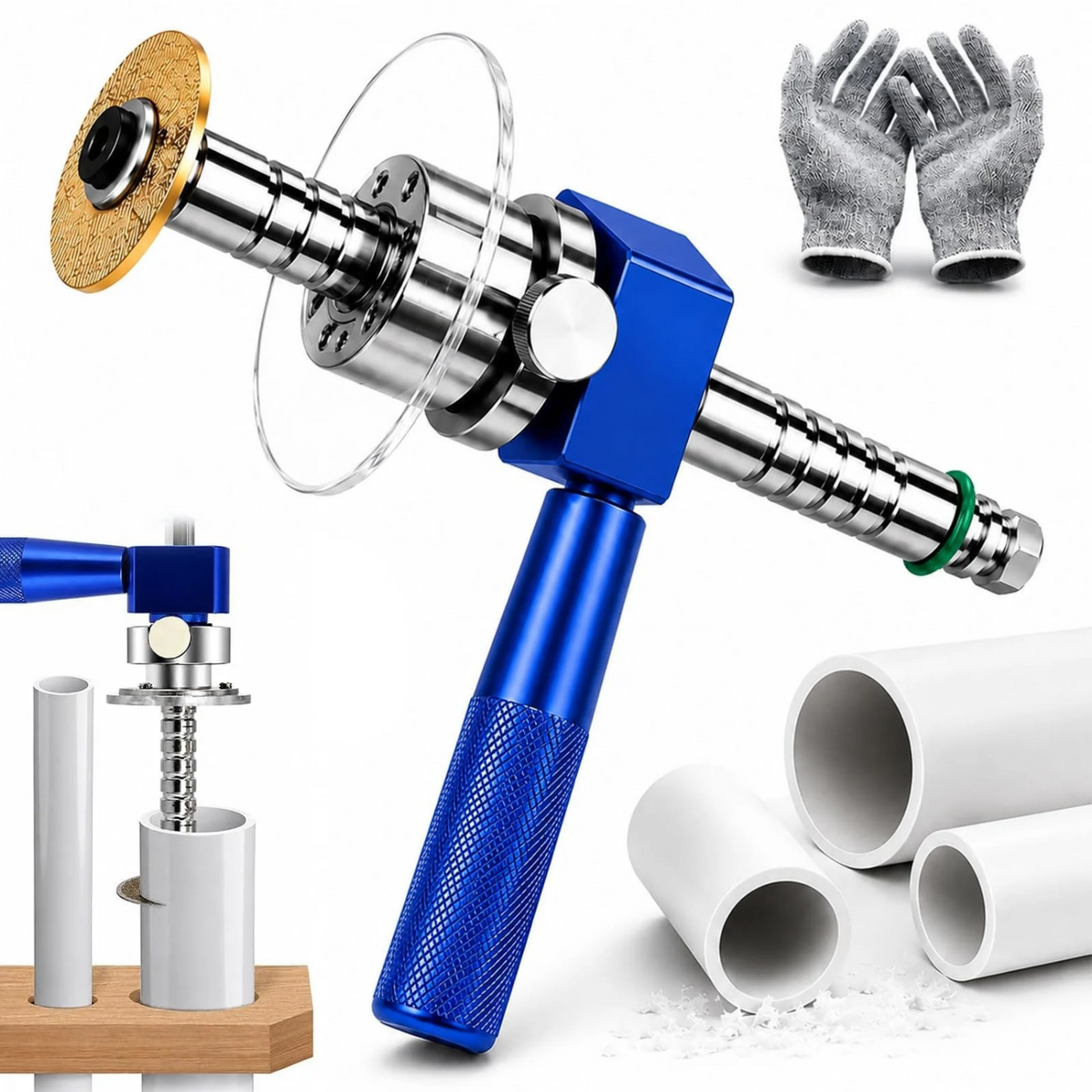 Precision PVC Internal Pipe Cutter, 1-1/4" PVC Inside Pipe Cutter Tool