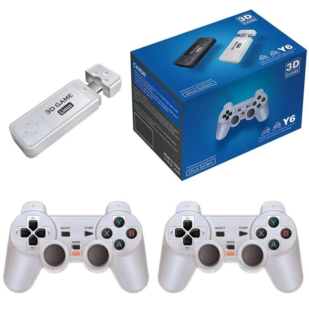 WUYJTIF Y6 4K Retro Gaming Console 128G 10000+ Games Wireless Controller