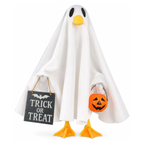 Porch Goose Ghost Costume, Funny Halloween Outfit for Lawn Statue
