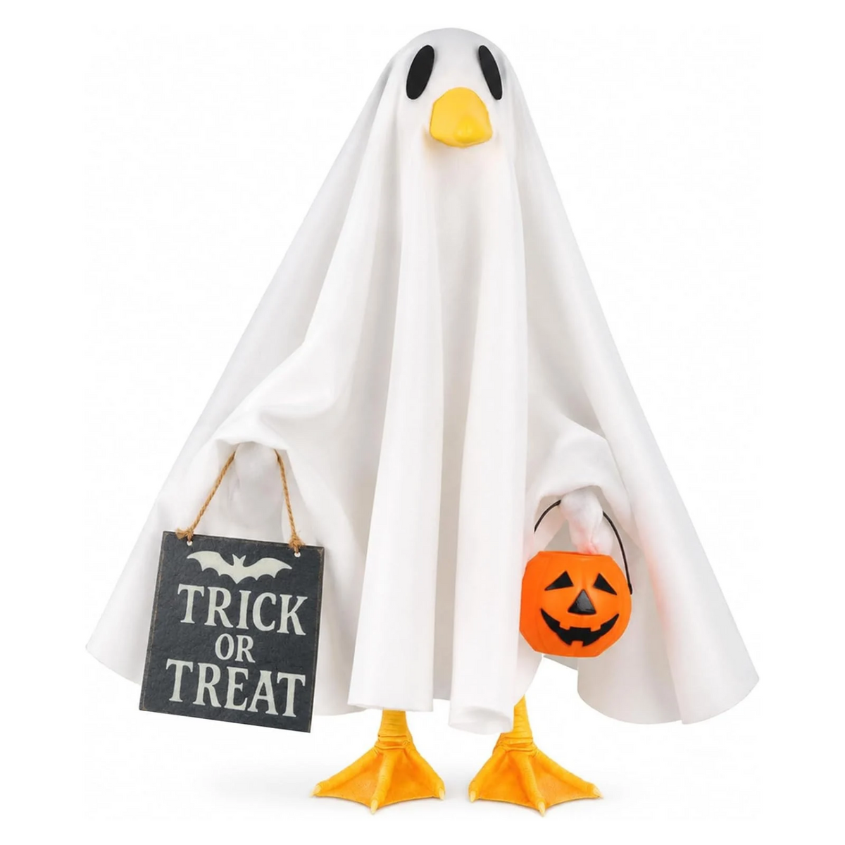 Porch Goose Ghost Costume, Funny Halloween Outfit for Lawn Statue