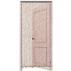 Gugxiom Bamboo Beaded Door Curtain, 35.4x78.7in/90x200cm Beaded Curtain, 52 Strands Retro Bamboo Curtains for Doorways Room Partition (Coffee)