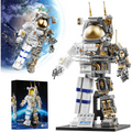 Space Astronaut Building Set with Display Stand for Boys Age 8-12