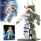 Space Astronaut Building Set with Display Stand for Boys Age 8-12