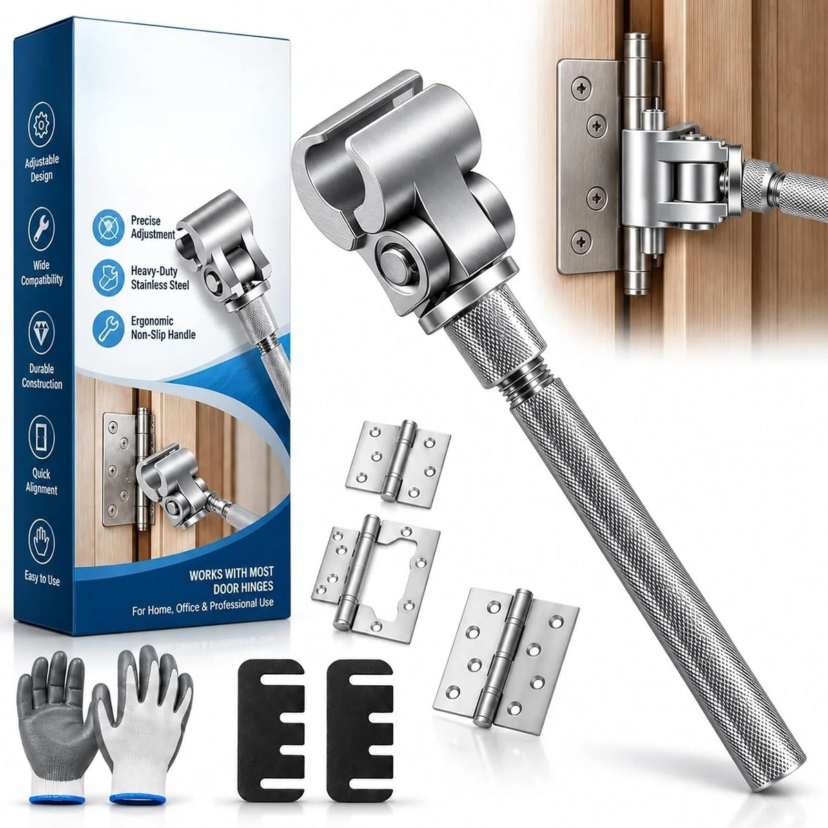 Universal Adjustable Door Hinge Wrench, 2027 New Door Hinge Adjustment Tool