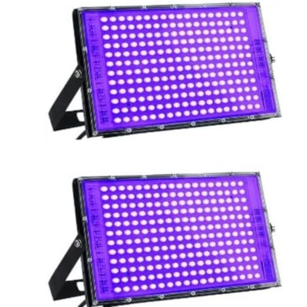 2 Pack 100W Black Light, Black Lights for Party, IP66 Waterproof Black Light Party Light, for Halloween, Black Light Party, Stage Lighting, Neon