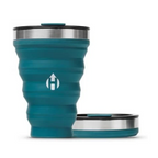 16oz Collapsible Tumbler, Packable Travel Cup with Steel Rim