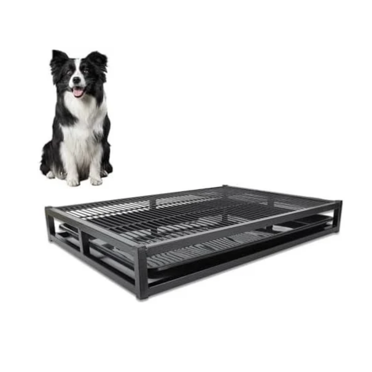 Gugxiom 62 * 43 * 8cm Dog Training Toilet Potty Tray, Portable Dog Toilet