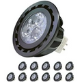 12 Pack 5W MR16 LED Bulbs, 12v 35w Halogen Replacement, GU5.3 Bi-Pin Base, Warm White 2700K, Non-Dimmable