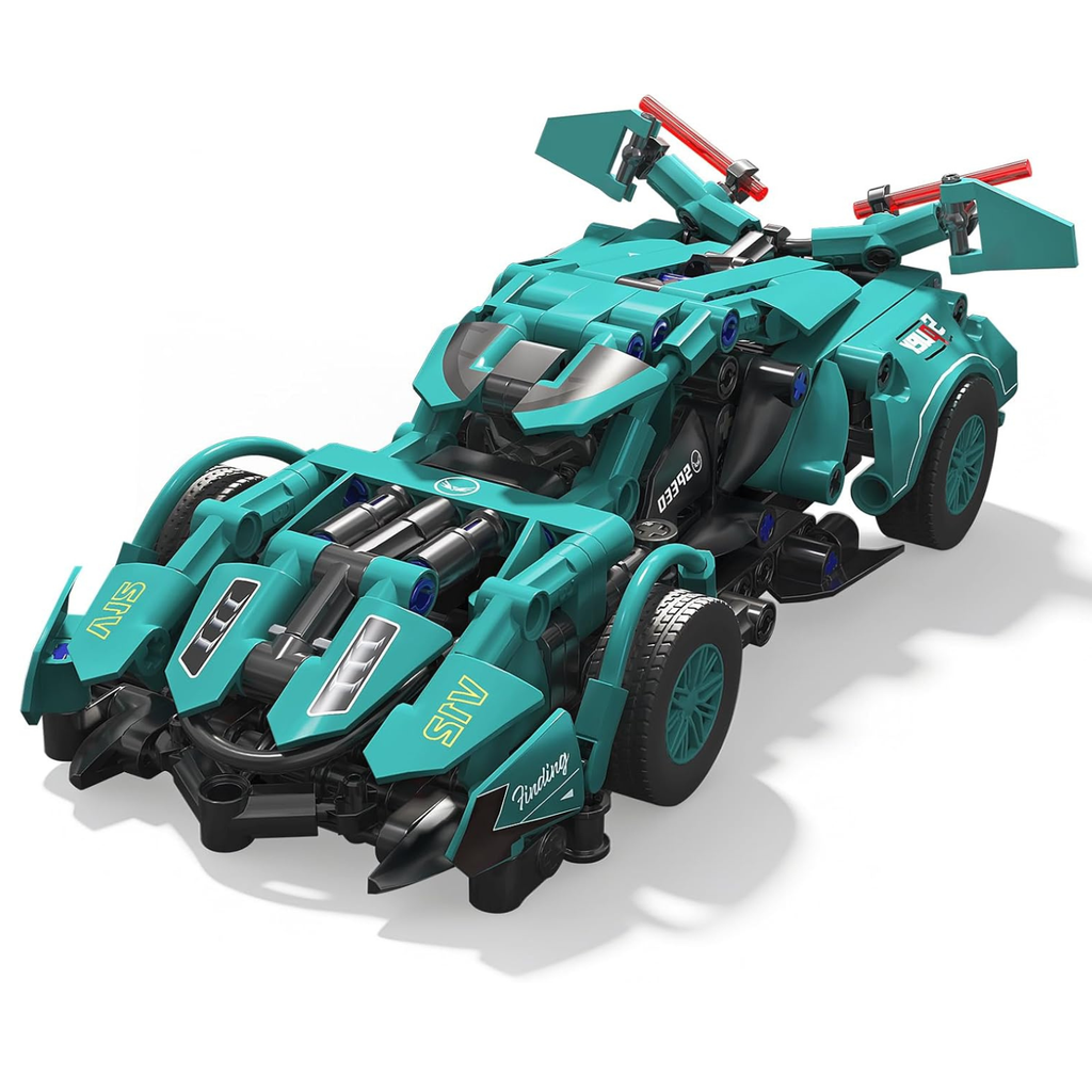 1:18 Futuristic Sports Car Building Blocks, 313-Piece Model Kit