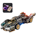 1:14 Sport Racing Car Building Blocks, Race Car Model with LED Lights