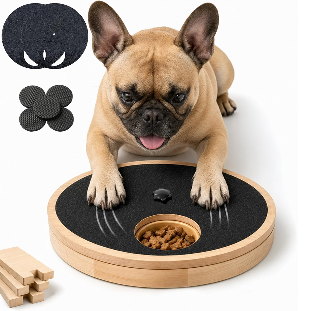 Dog Nail Scratch Board with Treat Box, Stress-Free Nail Filing Toy for Dogs
