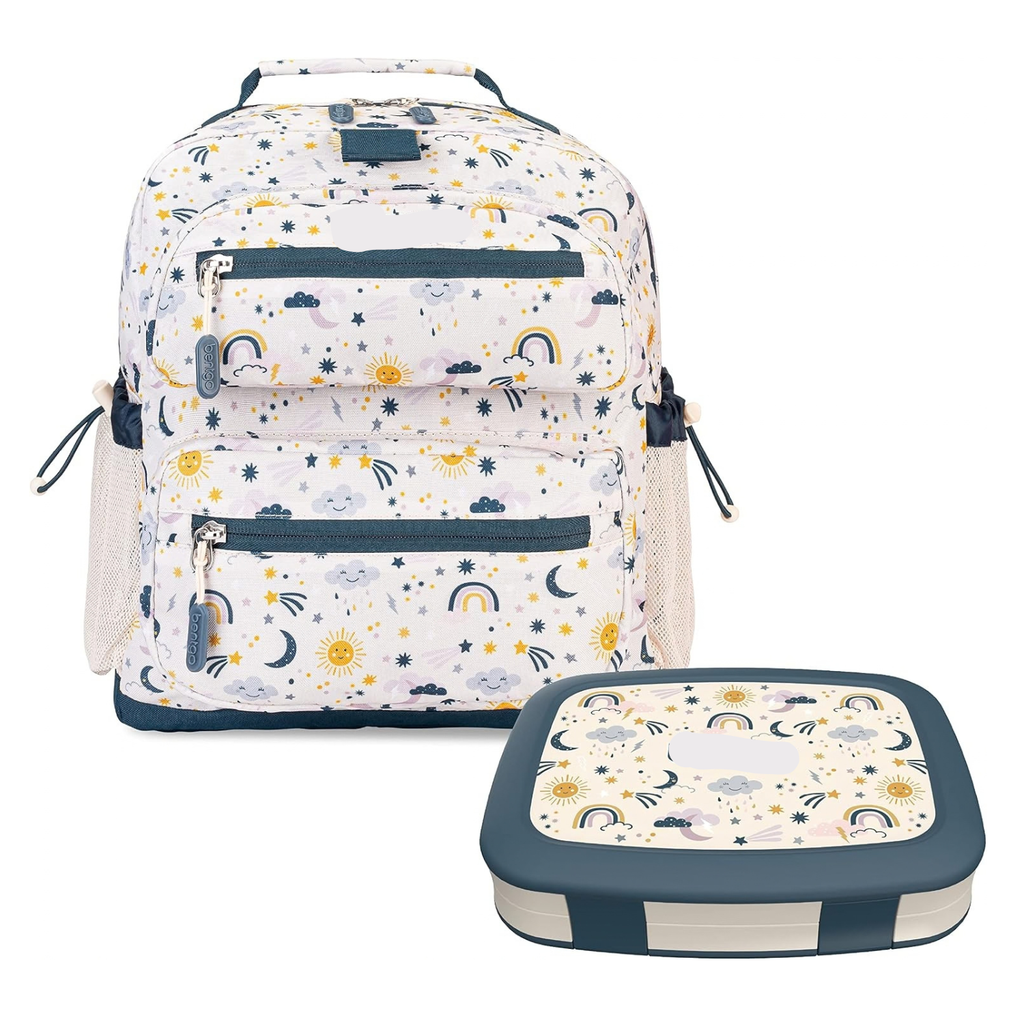 Kids 14” Backpack Set With Kids Prints Lunch Box