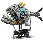 Mechanical Piranhas Fish Building Set with LED Light, 1085-PCS