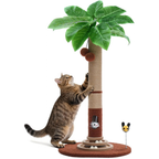 Made4Pets 35" Cat Scratching Post, Interactive Indoor Cat Toy