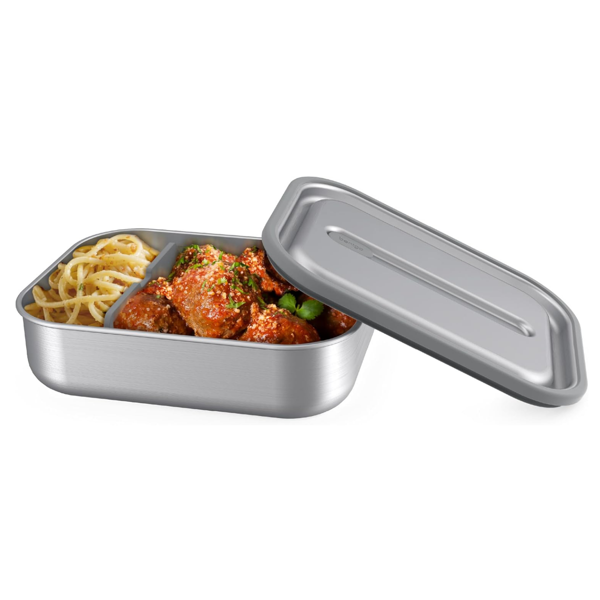 MicroSteel Leak-Proof Bento Lunch Box, Microwave & Oven-Safe