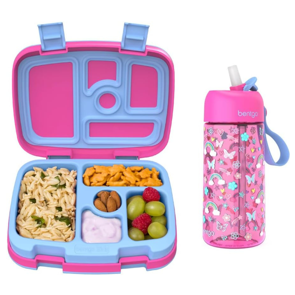 Bentgo Kids Prints Lunch Box & Water Bottle Set