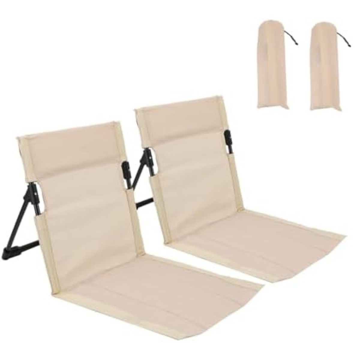 2 Pcs Foldable Pool Chairs, Portable Outdoor Chair for Poolside(White)
