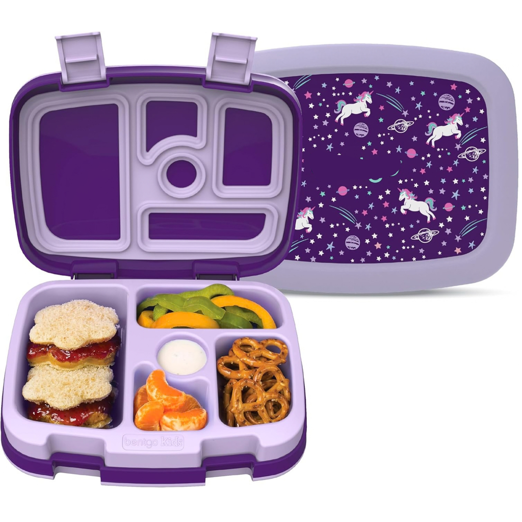 Kids Prints Leak-Proof 5-Compartment Bento Lunch Box