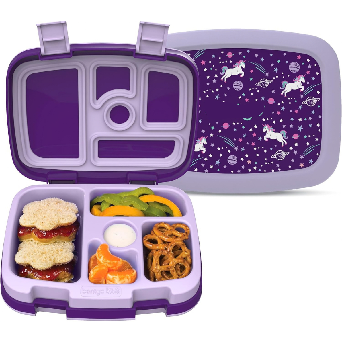 Kids Prints Leak-Proof 5-Compartment Bento Lunch Box