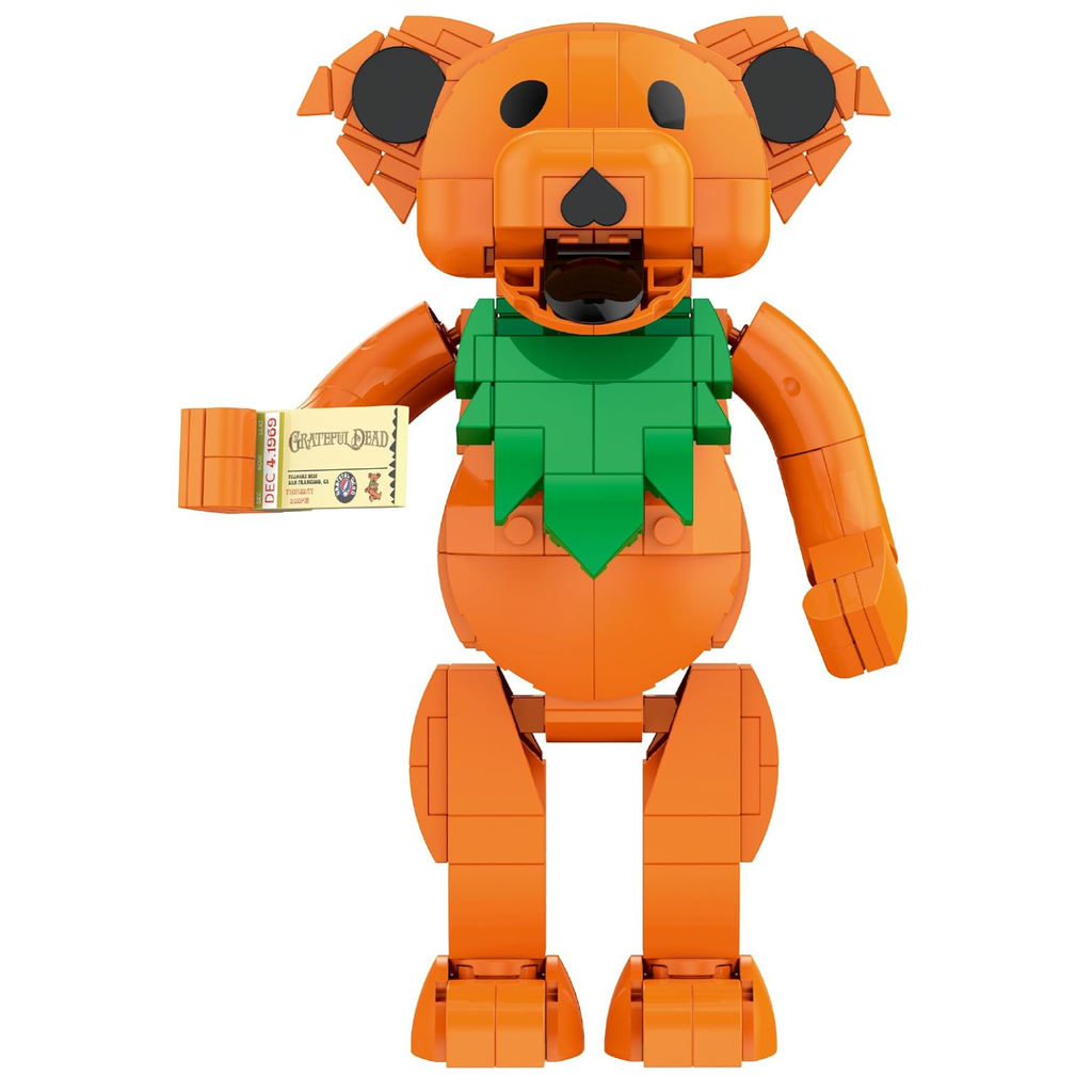 Grateful Dead Dancing Bear Building Kit, 387-Piece Posable Collectible Figure