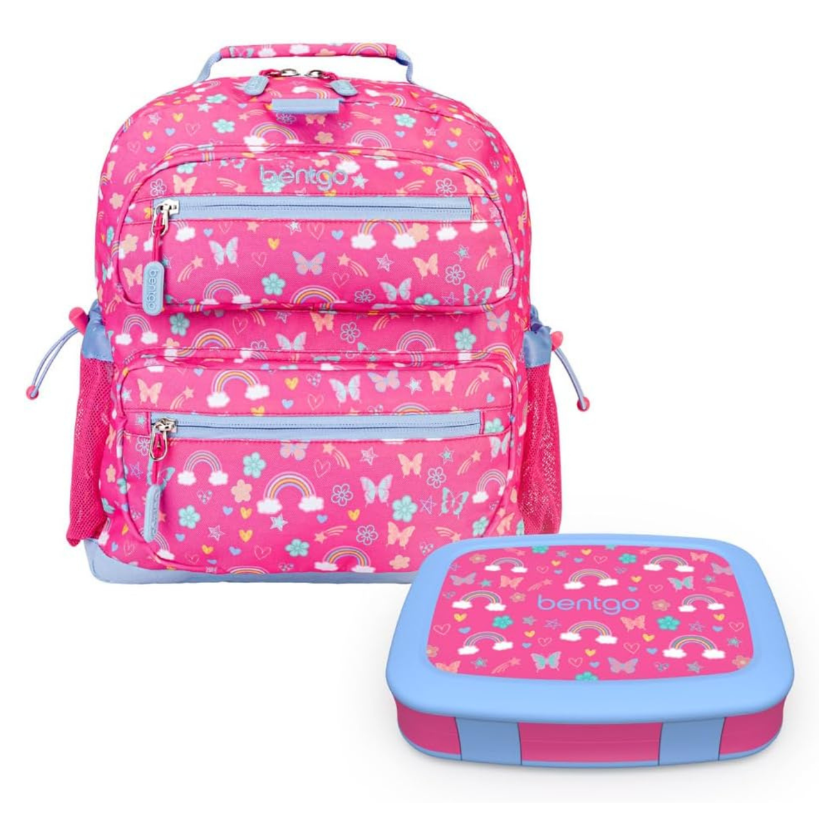 Kids 14” Backpack Set With Kids Prints Lunch Box