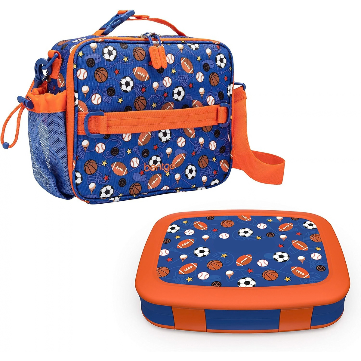 Prints Insulated Lunch Bag Set With Kids Bento-Style Lunch Box