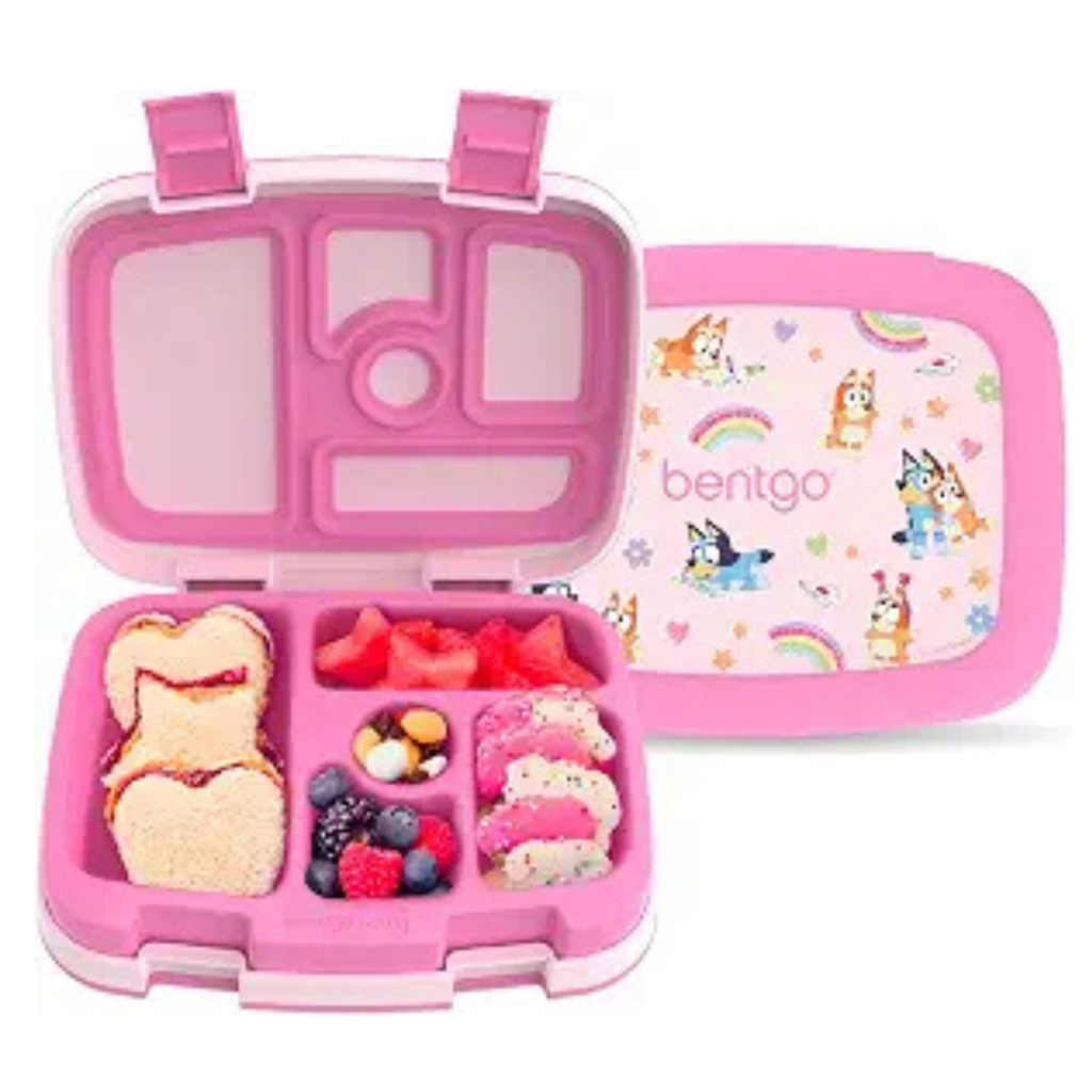 BLUEY Kids Leak-Proof, 5-Compartment Bento-Style Kids Lunch Box