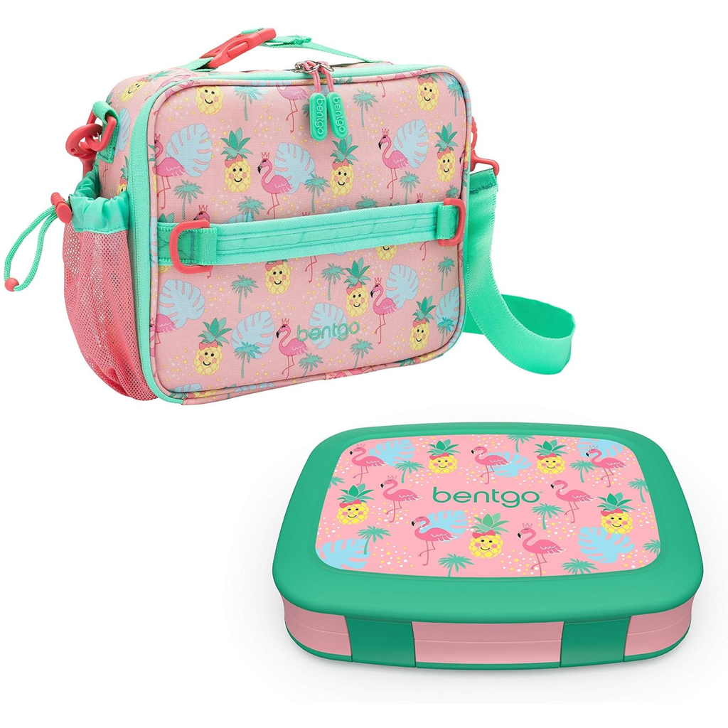 Prints Insulated Lunch Bag Set With Kids Bento-Style Lunch Box