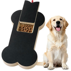 Wooden Dog Nail Scratch Board with Treat Box for Small & Medium Dogs