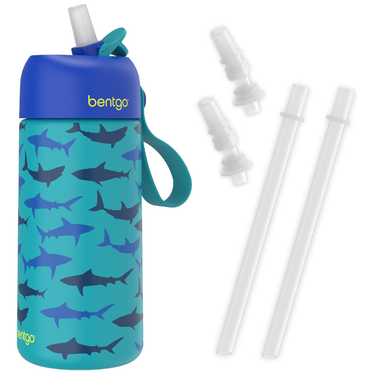 Kids Stainless Steel Water Bottle, Replacement Straws Set