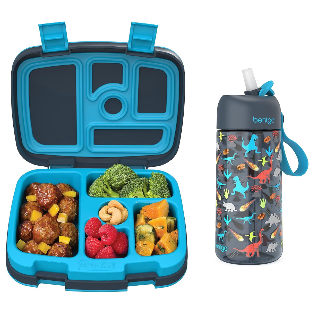 Kids Prints Lunch Box & Water Bottle (Dinosaur)