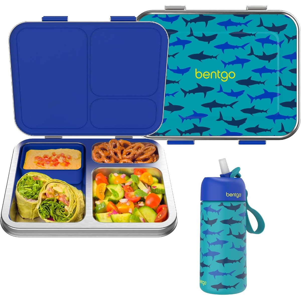 Kids Stainless Steel Lunch Box and Water Bottle Set