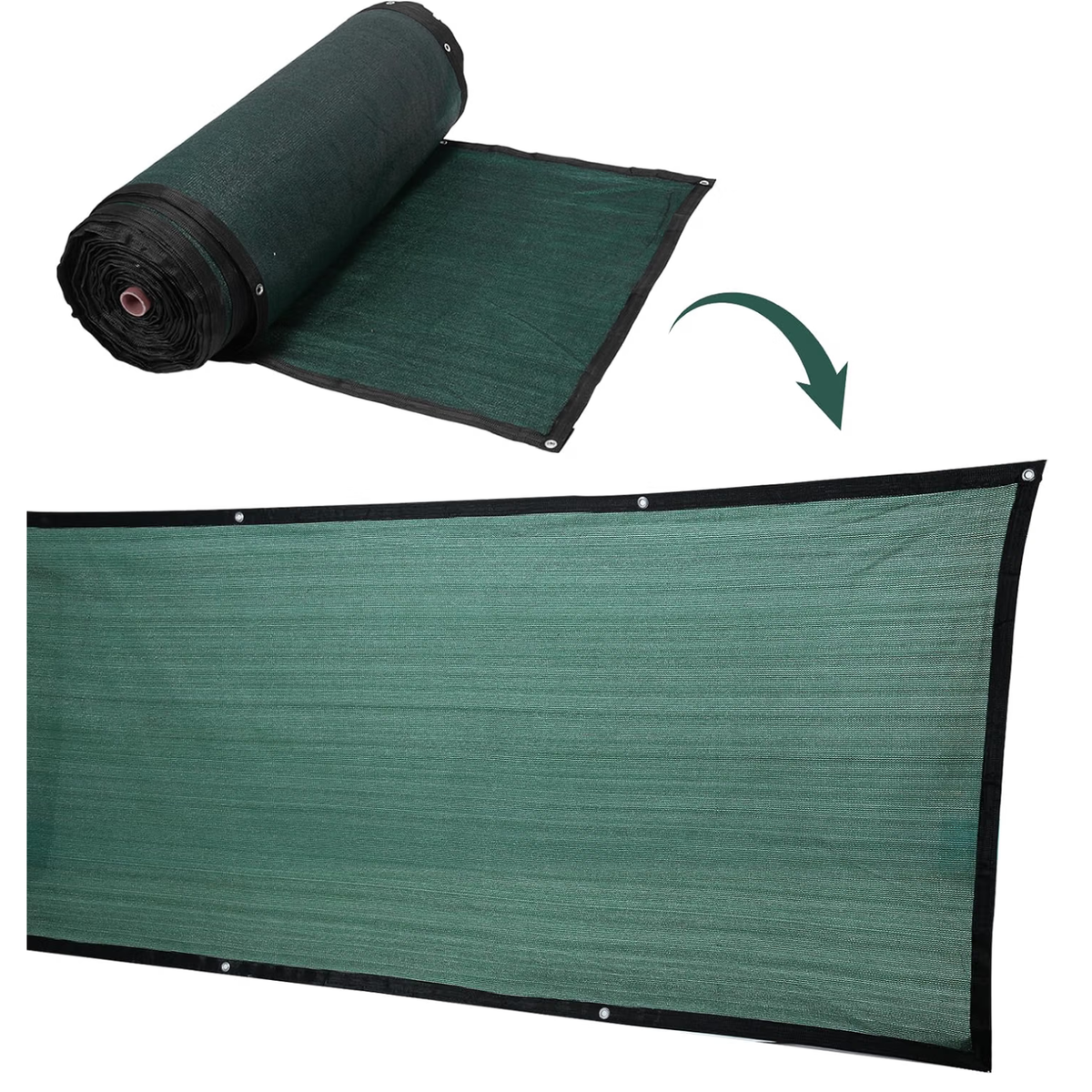 4ft x 459ft Windscreen Fencing Mesh, 90% Privacy Blockage with Metal Grommets