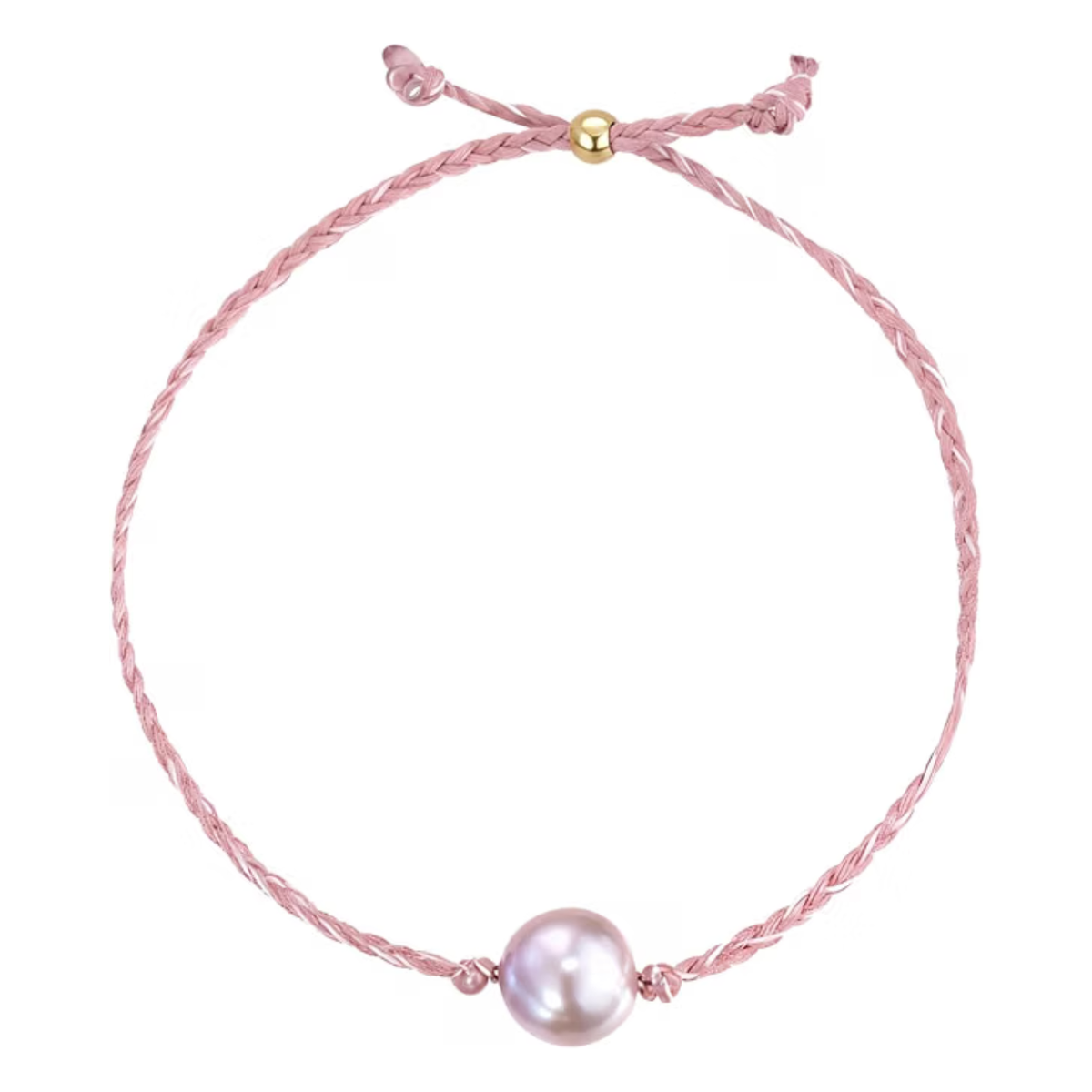 Blush Baroque Pearl Bracelet, Adjustable Pearl Bracelet with Removable Center Pearl & Gift Box