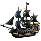 Pirate Ship Building Blocks, 3-Mast Classic Sailing Ship Model, 801 Pieces