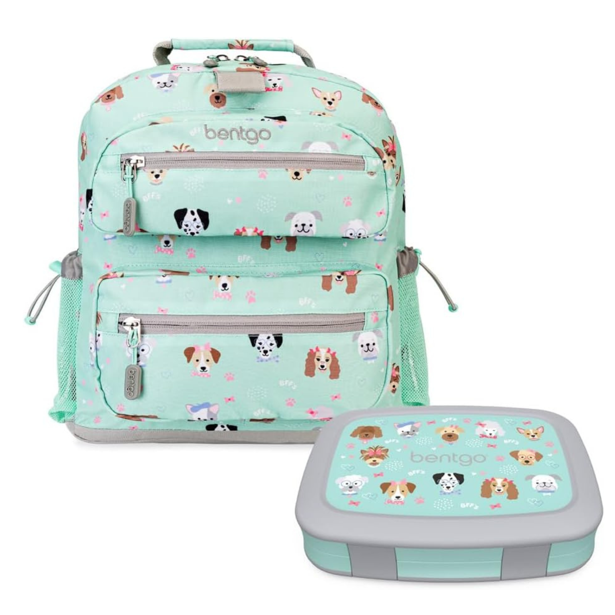 Kids 14” Backpack Set With Kids Prints Lunch Box