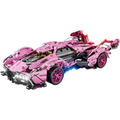 1:14 LED Racing Car Building Set, Model Kit for Adults & Boys
