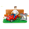 King of the Hill Hank Hill Backyard Building Kit, 586-Piece Collectible Set