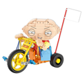 Family Guy Stewie on Trike Building Kit, 429-Piece Collectible Display Model