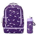 2-in-1 Backpack & Insulated Lunch Bag Set With Stainless Steel Water Bottle